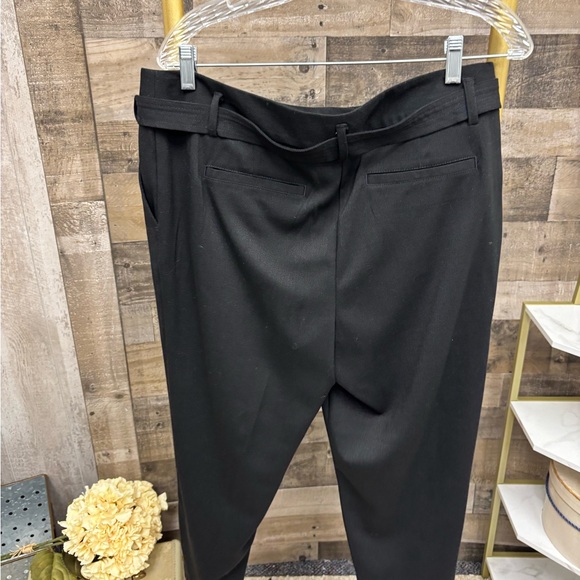 LOFT Outlet Black Dress Pants W/Belt 12P - Picture 3 of 3